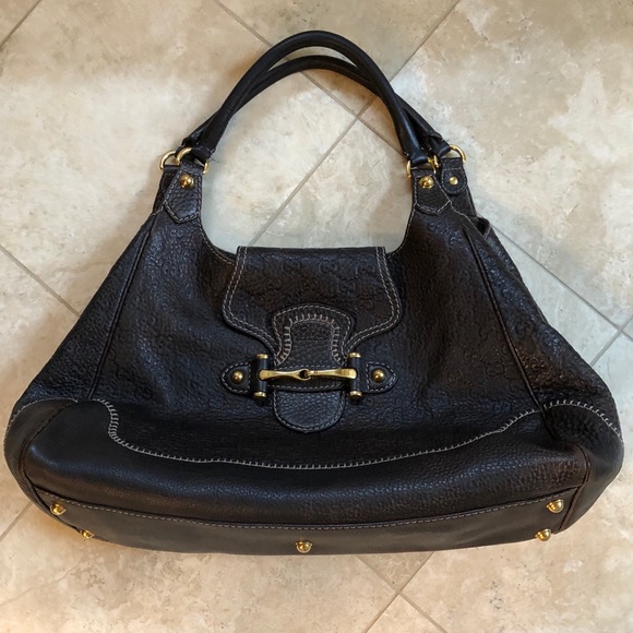 🍃💕Gucci Pelham Leather Iconic Horsebit Hardware Guccissima Handbag - Picture 2 of 8